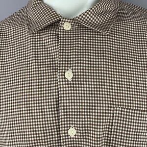Mens Polo Ralph Lauren XXL Bonnard Brown Shepherds Check Cotton Shirt Hong Kong